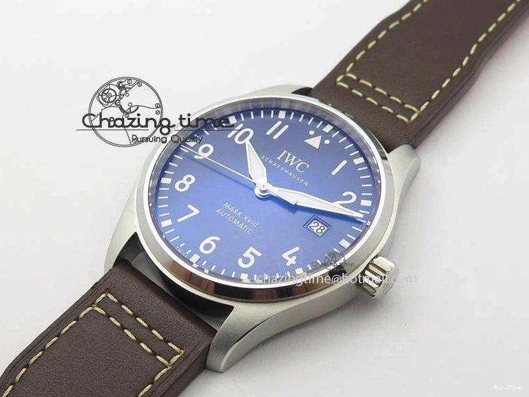 MIROTIME 0320 Mark XVIII Le Petit Prince IW327004 SS Mk Maker Best Edition Blue Dial On Brown Leather Strap A TimelessDesign 7296